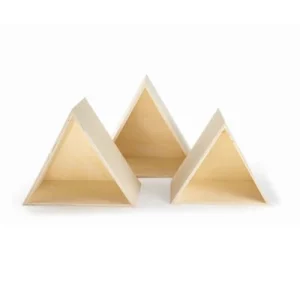 Graine Créative 3 étagères Triangles En Bois 10