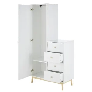 Maisons Du Monde Armoire 1 Porte 4 Tiroirs Blanche 9