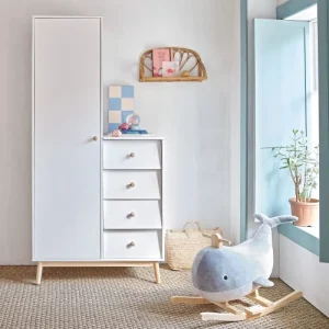 Maisons Du Monde Armoire 1 Porte 4 Tiroirs Blanche 15