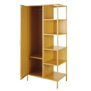 Maisons Du Monde Armoire 1 Porte Battante En Métal Jaune 8