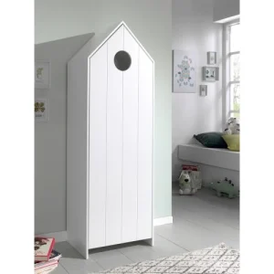 Vipack Armoire 1 Porte Blanc 12