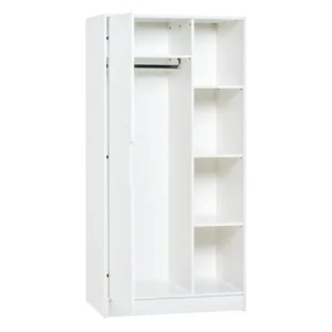 VOX Armoire 1 Porte Blanc 8