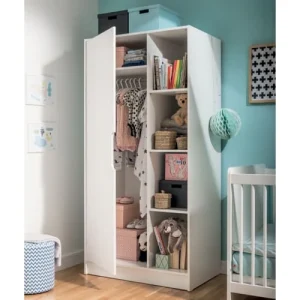 VOX Armoire 1 Porte Blanc 10