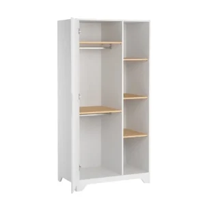 VOX Armoire 1 Porte Blanc Naturel 7