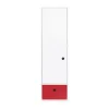 Wookids Armoire 1 Porte Façade Tiroir Rouge 20