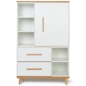 Wookids Armoire 147cm 1 Porte 2 Tiroirs Manhattan Gris 18