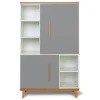 Wookids Armoire 147cm 2 Portes Gris Ardoise 11