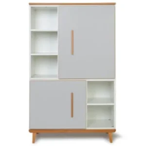 Wookids Armoire 147cm 2 Portes Gris Ardoise 16