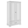 Bellamy Armoire 2 Portes 1 Tiroir Blanc 19