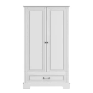 Bellamy Armoire 2 Portes 1 Tiroir Blanc 12