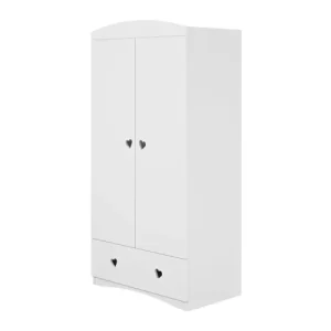 Kocot Kids Armoire 2 Portes 1 Tiroir Blanc 10