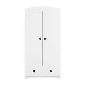 Kocot Kids Armoire 2 Portes 1 Tiroir Blanc 12