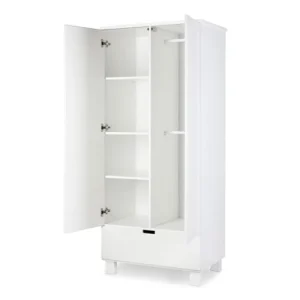 KLUPS Armoire 2 Portes 1 Tiroir Blanc 10