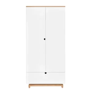 Bellamy Armoire 2 Portes 1 Tiroir Blanc Naturel 7