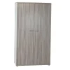 Sauthon Armoire 2 Portes 188x56x103cm Gris Foncé 14