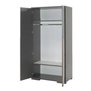 Vipack Armoire 2 Portes Anthracite 7