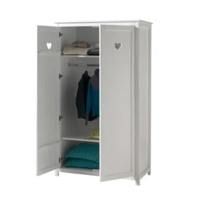 Vipack Armoire 2 Portes Blanc 8