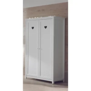 Vipack Armoire 2 Portes Blanc 10