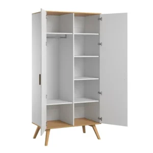 VOX Armoire 2 Portes Blanc 8