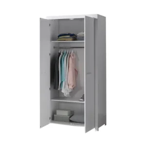 Vipack Armoire 2 Portes Blanc 8