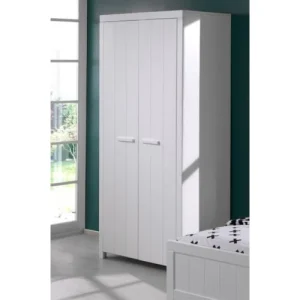 Vipack Armoire 2 Portes Blanc 10