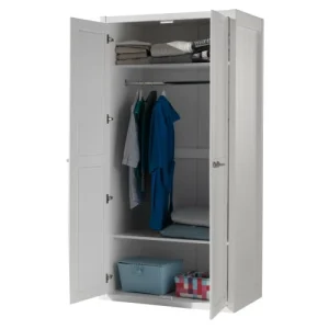 Vipack Armoire 2 Portes Blanc 7