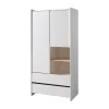 Vipack Armoire 2 Portes Blanc 20