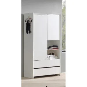 Vipack Armoire 2 Portes Blanc 8