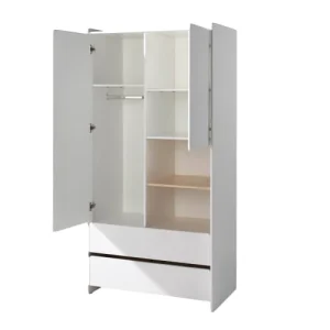 Vipack Armoire 2 Portes Blanc 10