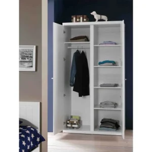 Vipack Armoire 2 Portes Blanc 9