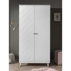 Vipack Armoire 2 Portes Blanc 9