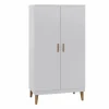 Nateo Concept Armoire 2 Portes Blanc Et Chêne 20