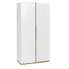 Nateo Concept Armoire 2 Portes Blanc Et Chêne Clair 20