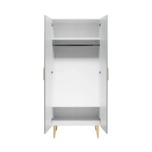 Bopita Armoire 2 Portes Blanc Gris 11