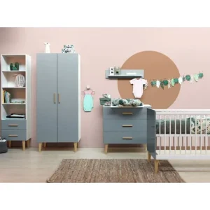 Bopita Armoire 2 Portes Blanc Gris 15