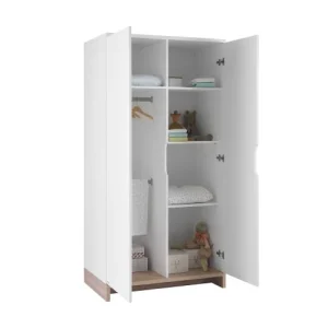 Galipette Armoire 2 Portes Blanc Naturel 12