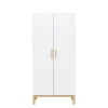 Bopita Armoire 2-portes Blanc/naturel En Panneaux De Particules Et Hêtre 13