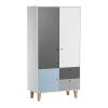 VOX Armoire 2 Portes Bleu 22