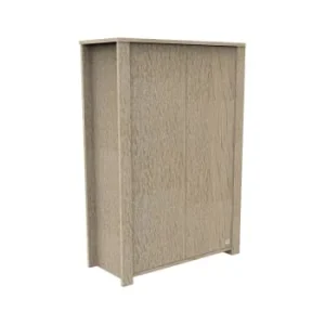 Sauthon Armoire 2 Portes Couleur Bois Et Blanc 13