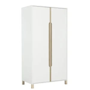 CALICOSY Armoire 2 Portes Enfant – Blanc 101 X H194 Cm 15