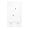 Wookids Armoire 2 Portes Façade Tiroir Blanc 16