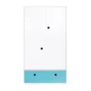 Wookids Armoire 2 Portes Façade Tiroir Bleu Paradis 22