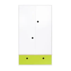 Wookids Armoire 2 Portes Façade Tiroir Jaune 16