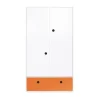 Wookids Armoire 2 Portes Façade Tiroir Orange 22