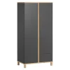 VOX Armoire 2 Portes Gris 20