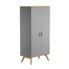 VOX Armoire 2 Portes Gris 22