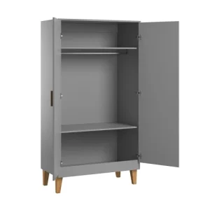 VOX Armoire 2 Portes Gris 7