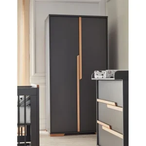 Pinio Armoire 2 Portes Gris Naturel 12