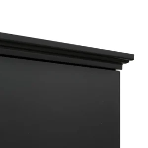 Bopita Armoire 2-portes Noir Mat En MDF Et Panneaux De Particules 12