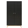 Bopita Armoire 2 Portes Noir Naturel 14